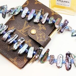 Stunning Aurora Borealis Pearl & Crystal Necklace